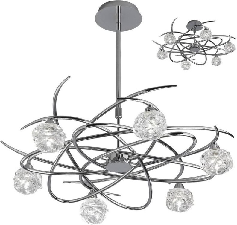 Inspired Mantra - Maremagnum - Semi Flush Cabrio 6 Light G9, Chrom poliert