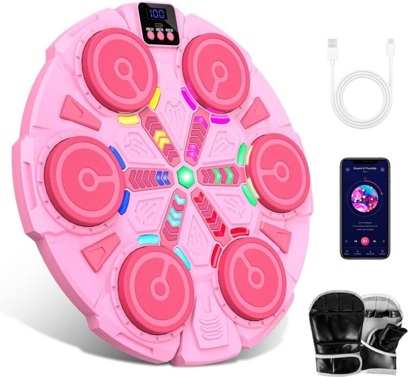 Musikalische Boxmaschine mit Bluetooth für Kinder und Erwachsene, mit Countdown-Timer, einstellbarer Beleuchtung und Rhy...