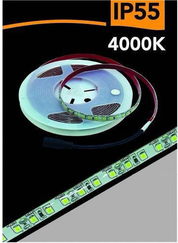 Trade Shop Traesio - Trade Shop - LED-Streifen 2835, 5 m, Lichtspule, 4000 k, 3000 k, 6500 k, wasserdicht, IP55, 2835, 1...