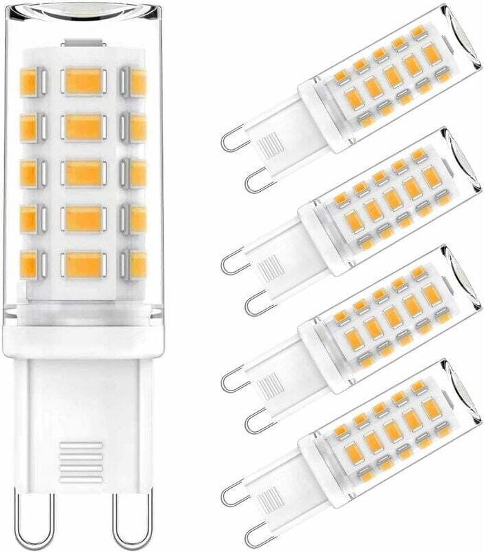 G9 LED-Lampen, 3,5 W (entspricht 35 W Halogenlampe), warmweiß (3000 K), 400 lm, nicht dimmbar, flimmerfrei, 220–240 V AC...