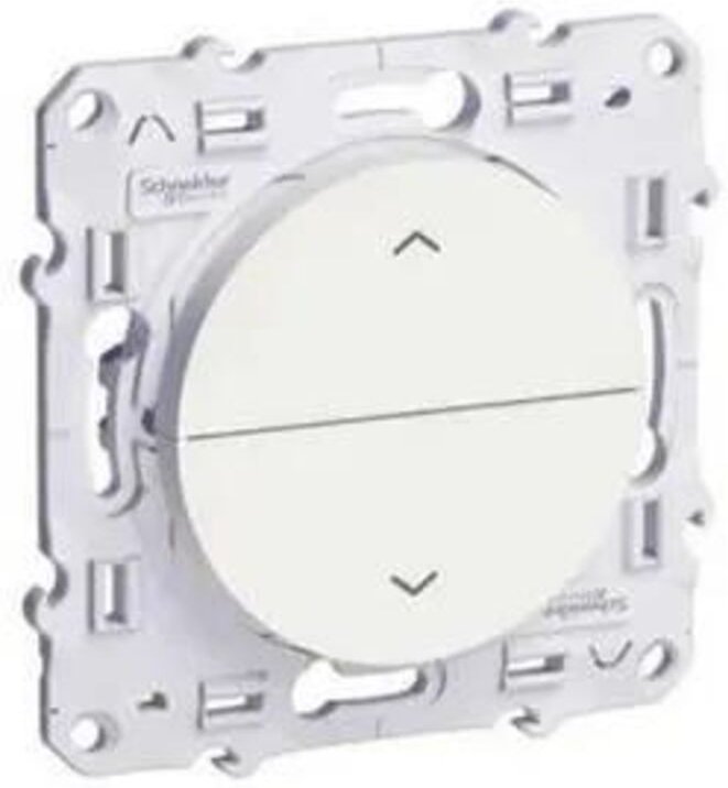 Schneider Electric Odace S520207 Doppel-Drücker weiß
