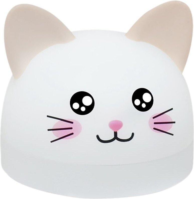 Niedlicher Katzenwecker für Kinder mit 3 Farben LED-Lampe Timer Snooze Wiederaufladbares Nachtlicht Kindergeschenke