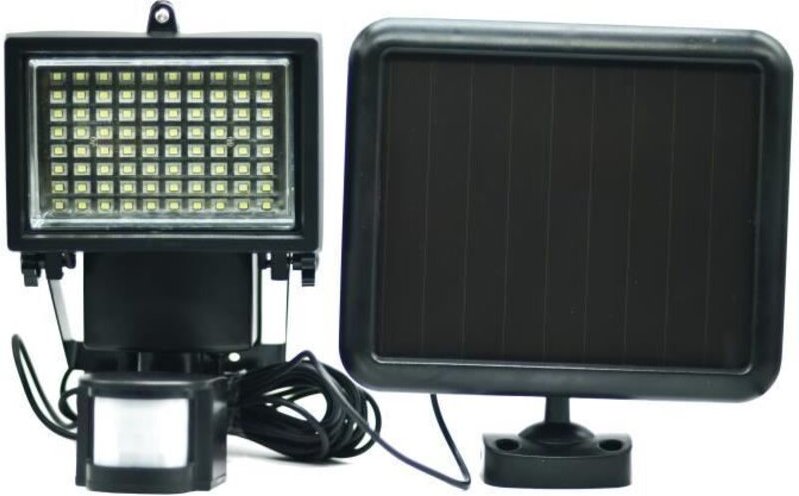 Galix 8017 Solar-Strahler Sehr Eclairant Mit Presence Sensor Kunststoff Schwarz