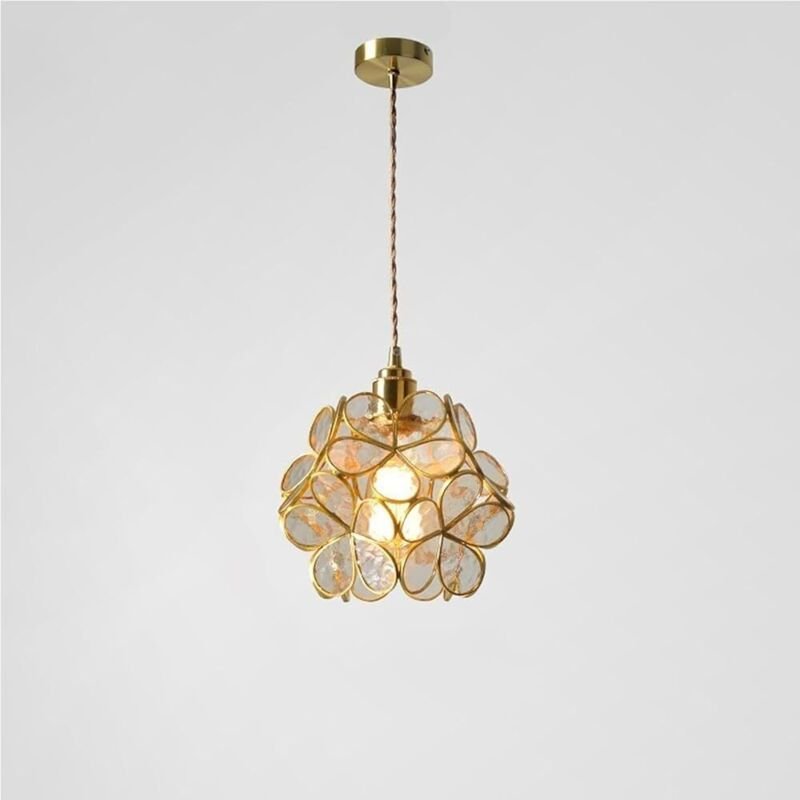 Nordische moderne Pendelleuchte aus Kupferglas, kreativ, dekorativ, verstellbar, E27-Sockel, Hängelampe für Esszimmer, S...