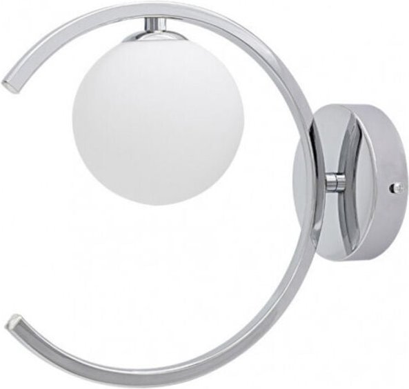 Conil moderne Wandleuchte aus Chrom mit Glasschirm fabrilampfabrilamp