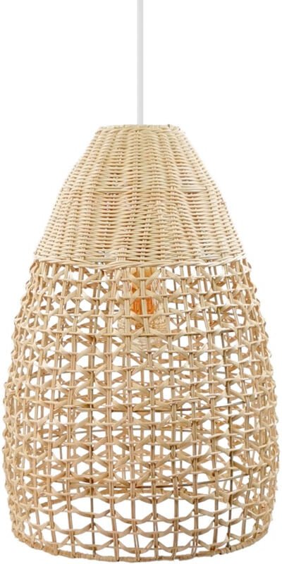 Efectoled - Pendelleuchte Rattan Jinan Natürlich
