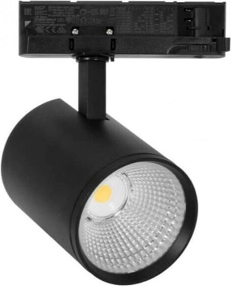 Trade Shop - FARETTO LED PER BINARIO TRIFASE 30W LAMPADA ORIENTABILE LUCE NATURALE CALDA IP20 GD19C20 - Schwarz