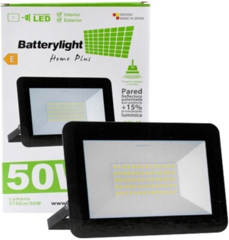 Extraflacher LED-Strahler - 50 W, 4350 lm, AKKU-LICHT