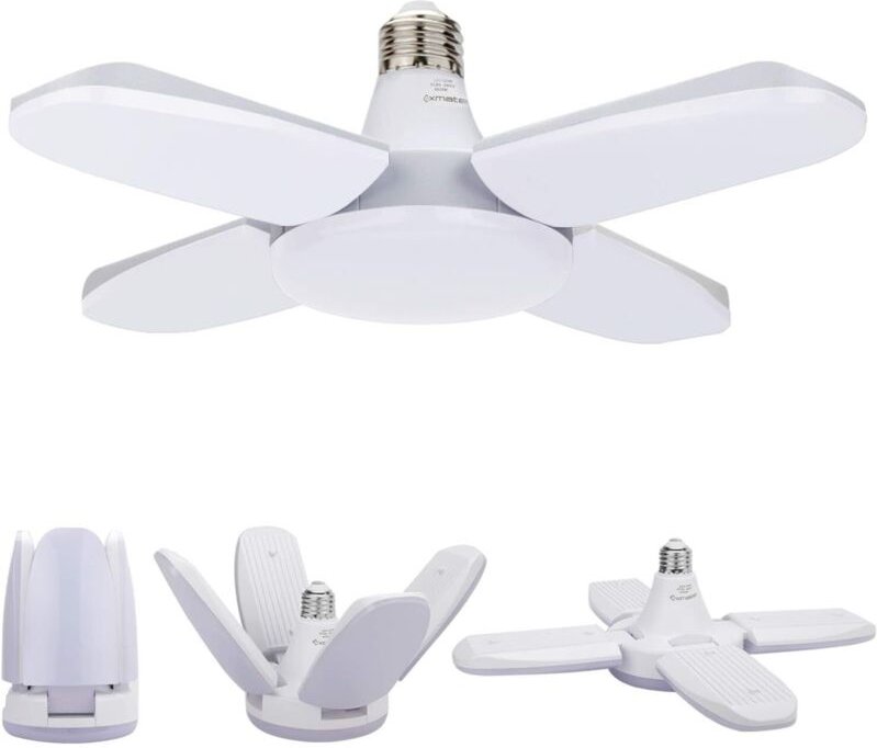 LED-Garagenleuchte, umwandelbare Garagenleuchte 60W E27 6500K 4800lm