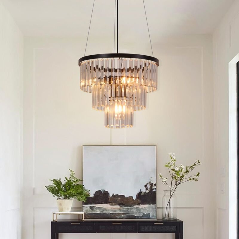 GBLY Pendelleuchte Esstisch Esszimmerlampe Hängend - E27 Hängelampe Wohnzimmer Schlafzimmer Esstischlampe Schwarz Modern...