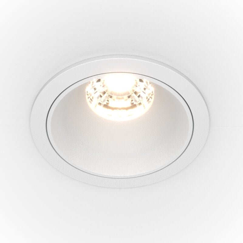 Maytoni Alfa LED Rundes dimmbares Einbau-Downlight Weiß, 550lm, 4000K