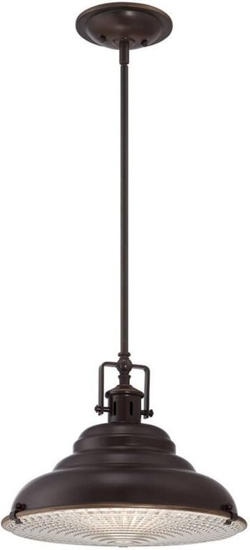 Elstead - Hängeleuchte Esszimmerleuchte Deckenlampe Pendelleuchte Metall Bronze d 36,8 cm