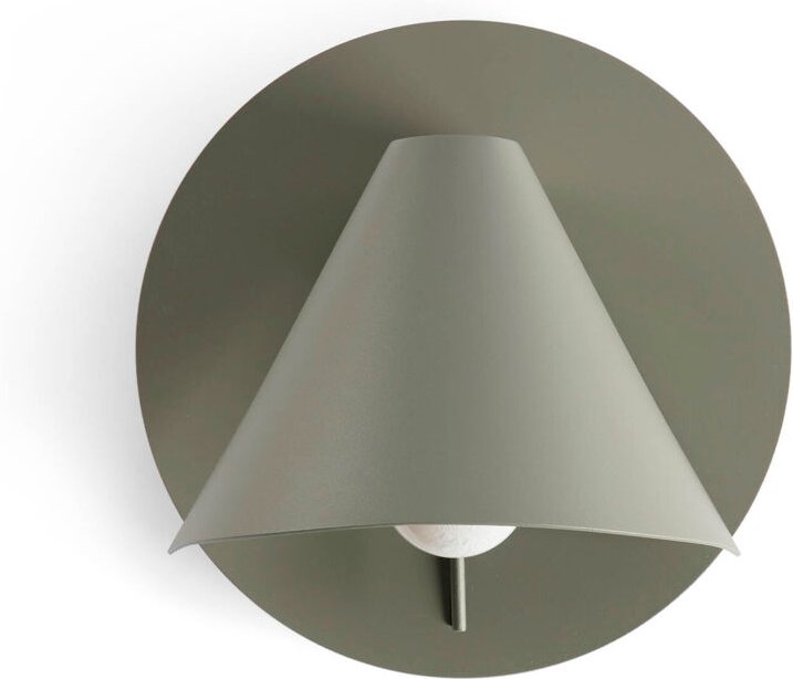 NOON Wandleuchte moosgrau