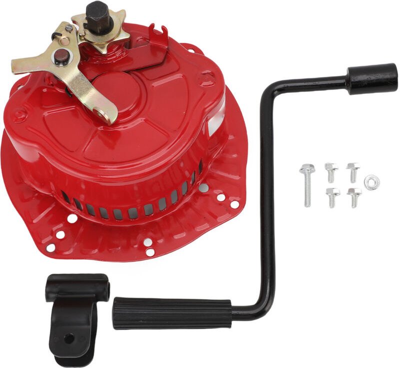 CCYLEZ Handkurbel-Anlasser als Ersatz für vertikale luftgekühlte Motorstarter für 170f 173f 178F 186F 188F 192F 195F, fü...