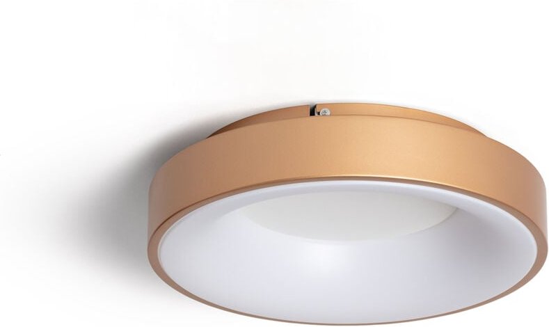 Efectoled - LED-Deckenleuchte 30W Rund Metall Ø380 mm cct Wählbar Jacob Kupfer