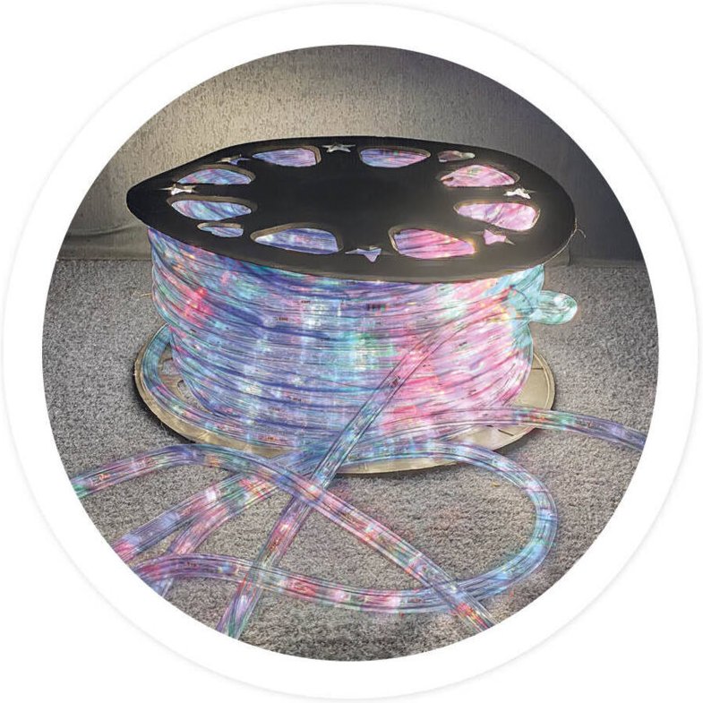 Rolle 48M flexibler LED-Schlauch 8 RGB-Funktionen