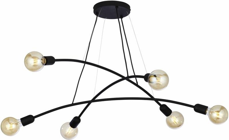 Hängelampe NOKO Schwarz Retro Wohnzimmer Leuchte