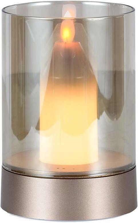 2W led Tischkerze 2400mAh Akku usb wiederaufladbar Warmweiß Gold - V-tac