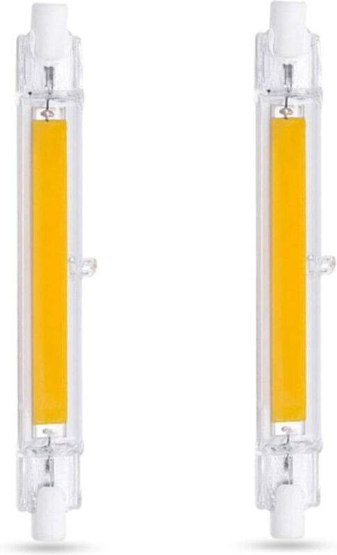 R7S led Birne 118mm 20W Kaltweiß 6000K, 2000lm, nicht dimmbar, R7S 118mm Slim cob led Birne für Wand-/Stehlampe, 2er Pac...