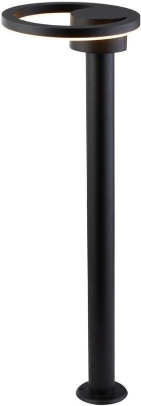 Outdoor Led Post (73 cm Höhe) mit rundem Kopf - schwarz mit mattiertem Diffusor - Searchlight