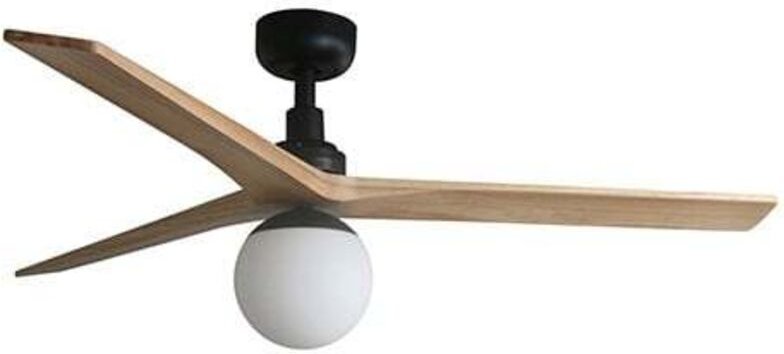 KLIM M Ventilator mit Licht schwarz/Eiche Ø125cm