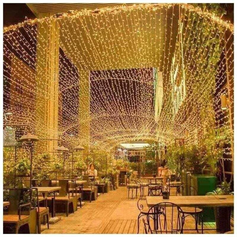 100 m 1000 LED-Lichterkette für drinnen und draußen, Weihnachtsbeleuchtung, 8 Modi, wasserdicht, Lichterkette, transpare...
