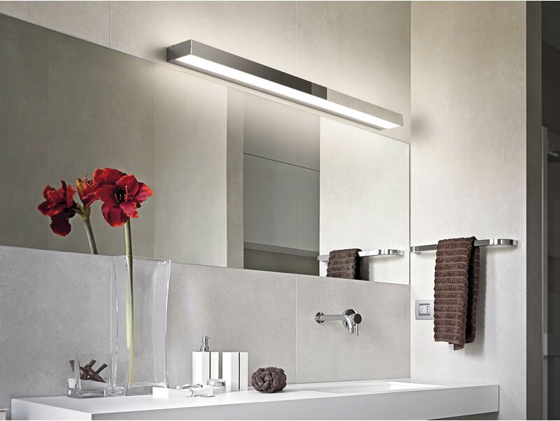 2er set led Badezimmer Wandleuchten Up-Down Chrom, Breite 90cm