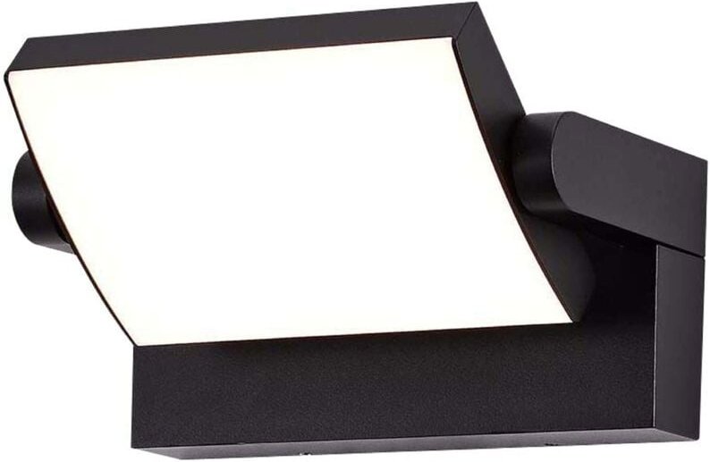 V-TAC VT-11020 verstellbarer rechteckiger LED-Wandleuchte Strahler 17W 120lm/w schwarze Farbe 4000k modernes Design IP65...