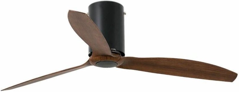 Faro Mini Medium Deckenventilator mit / ohne hellem Holz, Mattschwarz