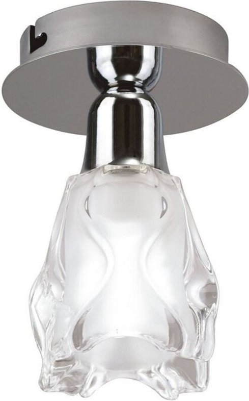 Inspired Amel Decke L1/SGU10, poliertes Chrom, CFL-Lampen INKLUSIVE