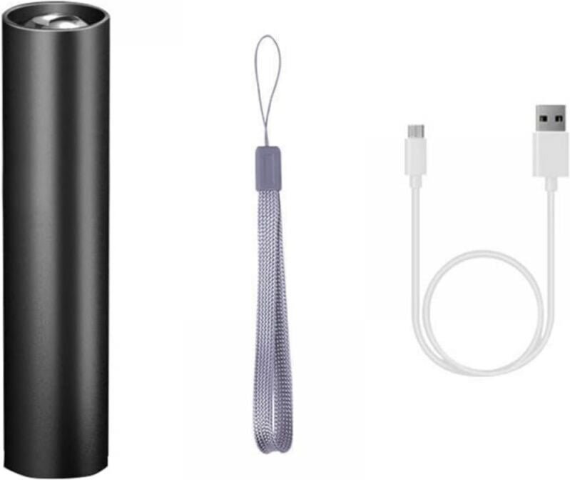 Mini-LED-Taschenlampe mit Akku, LED-Taschenlampe für Kinder, kleine, per USB aufladbare LED-Notfalltaschenlampe