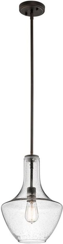 Kichler - Elstead Everly - 1 Light Small Dome Deckenpendelleuchte Bronze, E27