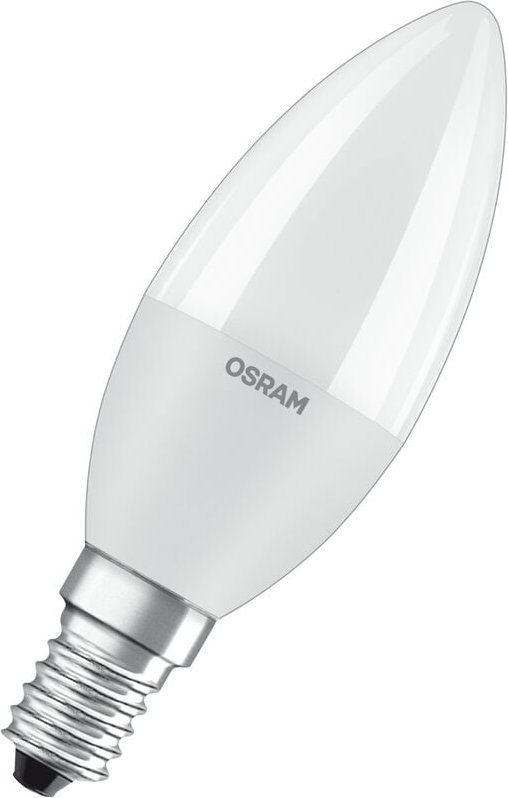 Osram - led Lampe mit E14 Sockel, Warmweiss (2700K), Kerzenform, 7.5W, Ersatz für 60W-Glühbirne, matt, led star classic ...