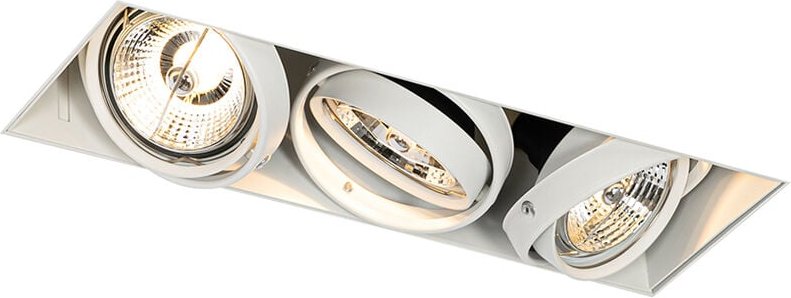 Einbaustrahler weiß GU10 AR70 randlos 3-flammig - Oneon