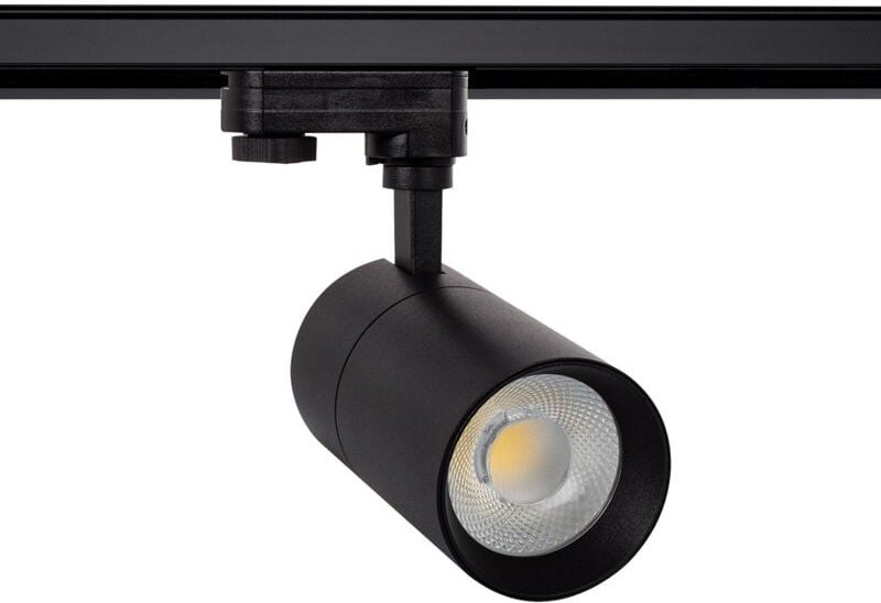 Thumbnail - Efectoled - 3-Phasenstromschiene LED-Strahler 20W Dimmbar Mallet Schwarz 3000K Warmweiß