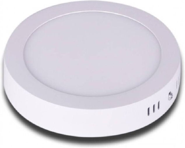 Trade Shop Traesio - Trade Shop - led 12W Tondo pvc led pvc Weißes Licht kaltes Licht kaltes natürliches P170b -