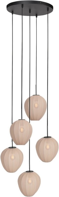 Mexlite - hängeleuchte - HaloSwap - crème - leinen - ø 40cm - E27