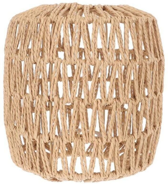 Simulierte Rattan Lampe Abdeckung Handarbeit Gewebt Kronleuchter Vintage Lampenschirm Wohnkultur Hängen Anhänger Schlafz...