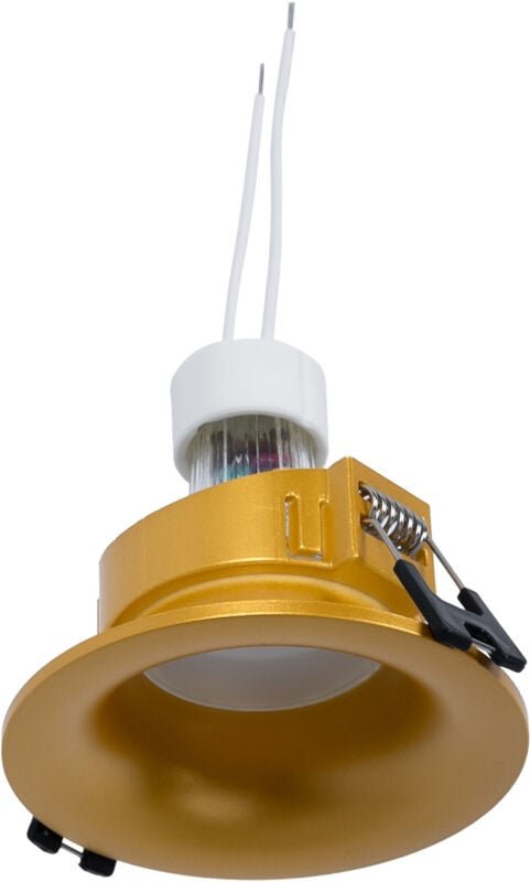 Einbaustrahler Set Ø86mm (gold) + GU10 5,4W + Fassung