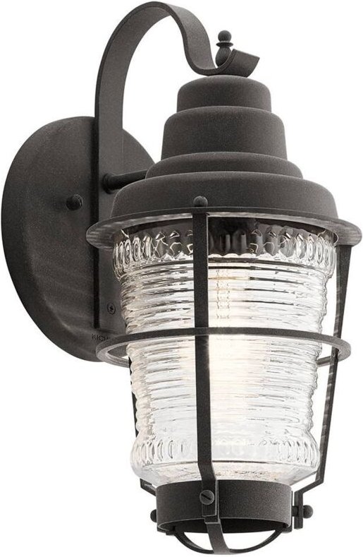 Elstead - Außenlampe Wandleuchte Wandlampe Terrassenleuchte Glas IP44 1x E27 h 36,8 cm