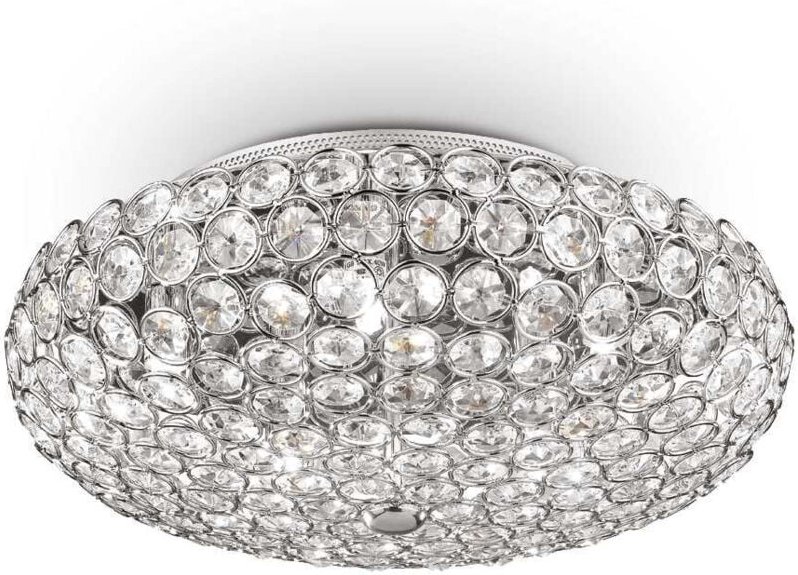 Ideal Lux - King - 5 Light Indoor Medium Flush Light Chrom, G9