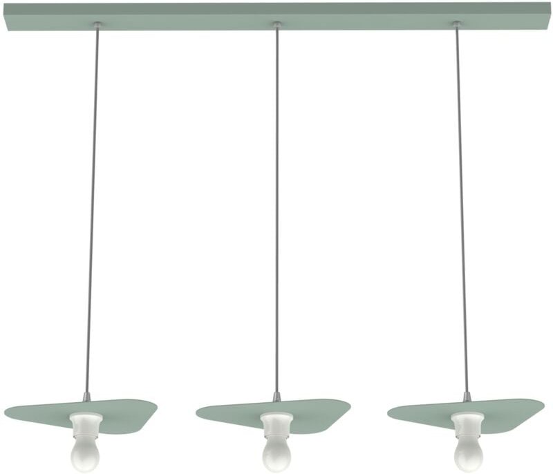 Thumbnail - Cloud sospensione binario 3 luci monocolore opaco