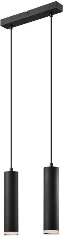 Lamkur Franco Stab-Pendel-Deckenleuchte Schwarz, 2x E27