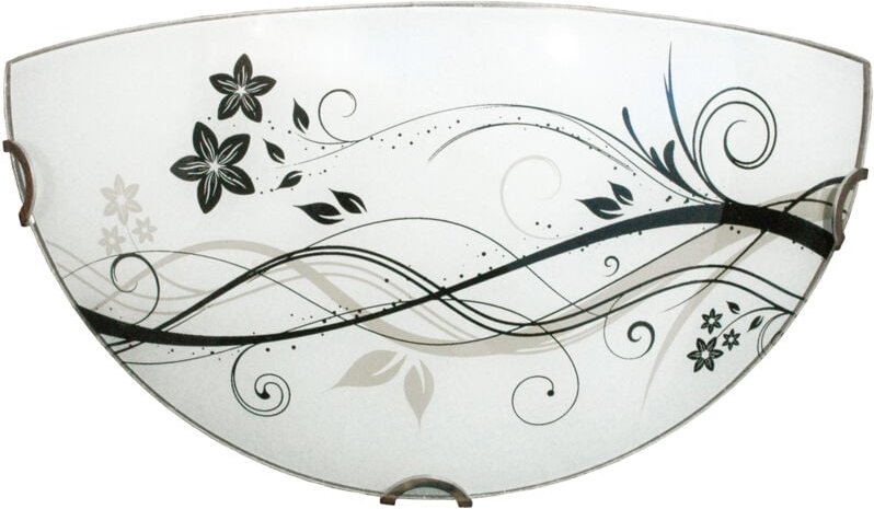 Lotus applique 32X16 cm vetro 1 x E27