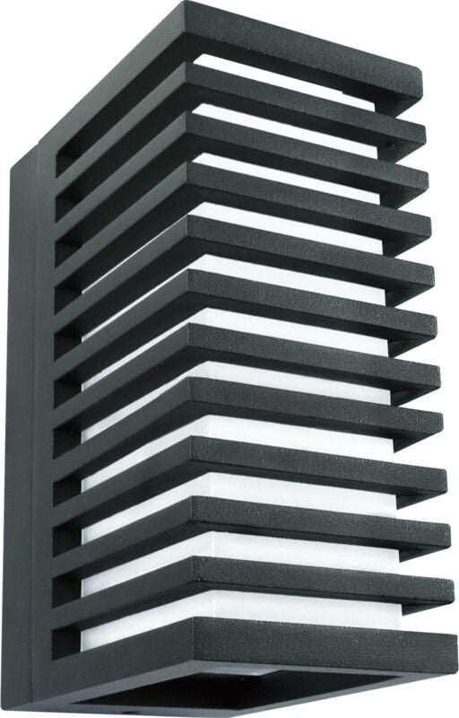 No Brand - Led Wandleuchte Corona v IP65 Wandlampe 3000K warmweiß, Alu schwarz