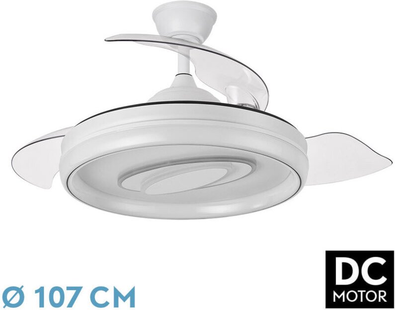 DC Deckenventilator "Maracaná" dimmbar mit Fernbedienung (57W 3CCT 5980lm) weiß