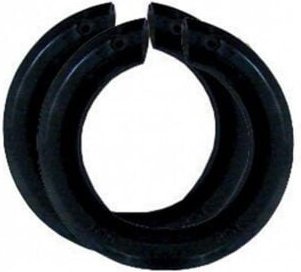 Thumbnail - 2er Set Lampenschirmringe B22/E14 TIBELEC, Kunststoff, schwarz TIBELEC