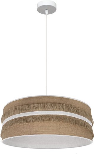 Fabrilamp - Natalia Pendelleuchte 1xe27 Weiß/Sac-Weiß Regx50x50 Cm