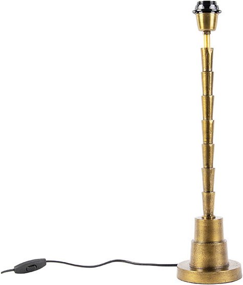 Art Deco Tischlampe Bronze ohne Schirm - Pisos