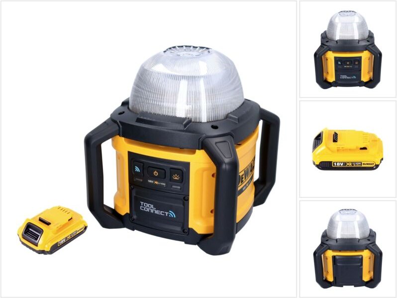 DeWalt DCL 074 Akku Baustellenstrahler Strahler 18 V 5000 lm 4000 Kelvin + 1x Akku 2,0 Ah - ohne Ladegerät